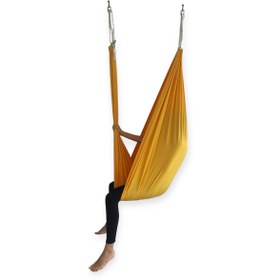 Resim handanca Nadi Sarı Yoga Hamak Seti 