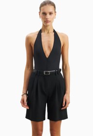 Resim Effortless Pleated Longline Bermuda Kesim Kadın Şort - Beyaz / XS 