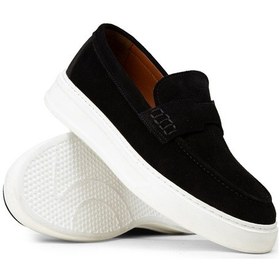 Resim Deery Erkek Hakiki Süet Siyah Loafer Ayakkabı - 02043msyhp02 