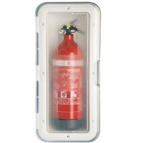 Resim Tekne Yangın Tüpü Kutusu. Şeffaf. 1 Kg Tüp İçin. 18x42x10cm 