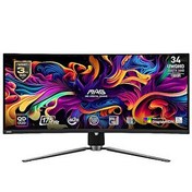 Resim MSI MAG 341CQP QD-OLED 34.18" 0.03 MS 175 Hz GTG Curved Adaptive-Sync QD-OLED UWQHD Oyuncu Monitörü 