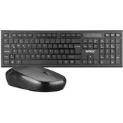 Resim TREND Everest KM-6121 Siyah Kablosuz Q Slim Klavye + Mouse Set 