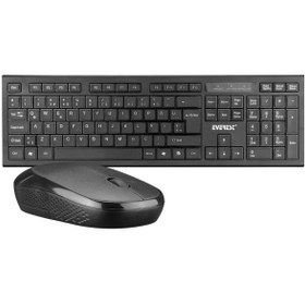 Resim TREND Everest KM-6121 Siyah Kablosuz Q Slim Klavye + Mouse Set 