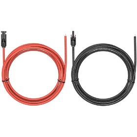 Resim TechMore 1,5 Kw Mc4 Konnektörlü 1x6mm Güneş Enerji Kablosu 20mt Kırmızı 20mt Siyah Solar Cable 