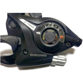 Resim Asn Bisiklet Sunward Fren Kollu Vites Kolu Sl-m370 3x7 Sarı - Siyah 