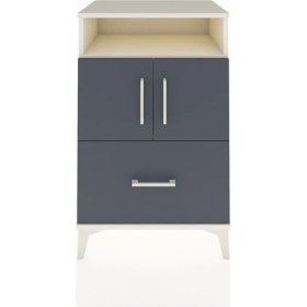 Resim Hyperion Komodin 2 Raflı Tek Çekmeceli 2 Kapaklı 60X44X96 Aytaşı-Antrasit 