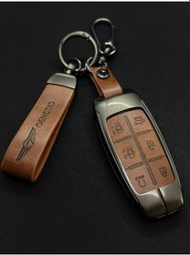 Resim Autoparadise Genesis İçin Akıllı Anahtar Kılıfı. 6 Düğmeli Kahverengi 250786440 