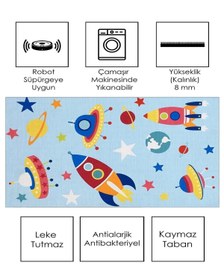 Resim Dijital Baskı Çocuk Oyun Halısı LHÇH-06 - 80 X 150 