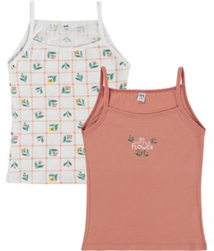 Resim Civil Girls Flower 2-12 Yaş Kız Çocuk 2'li Atlet - Standart / 8-9 Yaş 