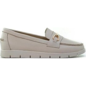 Resim Venüs 24075604y Ortopedik Yumuşak Loafer Deri Kadın Ayakkabı Bej 