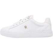 Resim Tommy Hilfiger Beyaz Kadın Deri Sneaker FW0FW07685YBS 