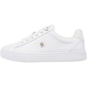 Resim Tommy Hilfiger Beyaz Kadın Deri Sneaker FW0FW07685YBS 
