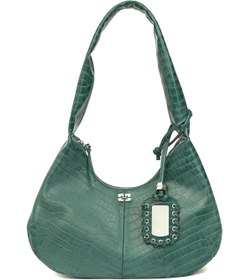 Resim GANNI Bou Koyu Yeşil Kadın Deri Çanta 