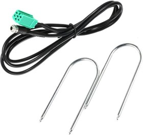 Resim Renault Clio Cd çalar Aux menülü Teypler için 140cm Dişi Aux Kablo (Siyah) 