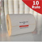 Resim Termal Etiket 100X150 - Barkod Etiketi 10 Rulo 2500 