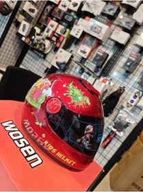 Resim MOTORİDERS Çocuk Kaskı Kırmızı 