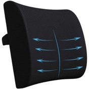 Resim Anatomik Bel Ofis Sırt Destek Minderi Bel Yastığı 