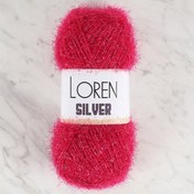 Resim Loren Silver Fuşya El Örgü İpi - RS0022 - 34078 