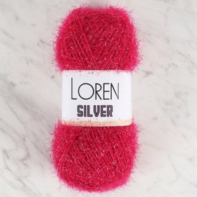 Resim Loren Silver Fuşya El Örgü İpi - RS0022 - 34078 