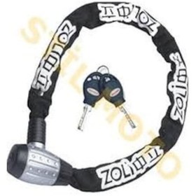 Resim Zhongli 6x120 CM Zincirli Kilit Şifreli Anahtar Beyaz - Siyah 