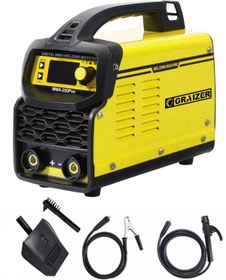Resim Graizer Alman Gra 200 Amper Profesyonel Dijital Göstergeli Inverter Kaynak Makinesi Sari 