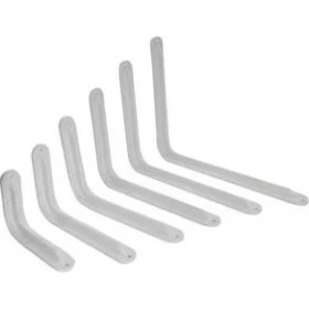 Resim Beşel Metal Boyalı Lüx Beyaz Raf Altı 6x8 - 2 Adet 