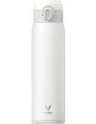 Resim Vıomı 460ml 316 Paslanmaz Çelik Vakum Termos Bardak - 24 Saat Isı Saklama, Okul Ofis Seyahat İçin Taşınabilir Siyah Siyah 