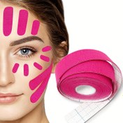 Resim Universal Non-Invasive Yüz Kaldırma Bandı, Yüksek Esneklikli Cilt Sıkılaştırma Şeritleri, Alın, Gözler, Boyun, V Line Kaldırma Bandı, Hipoalerjenik ve Nefes Alabilir, Yüz Kontürü için Ücretsiz Yapışkan Kaldırma Bantları 