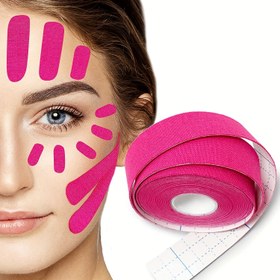 Resim Universal Non-Invasive Yüz Kaldırma Bandı, Yüksek Esneklikli Cilt Sıkılaştırma Şeritleri, Alın, Gözler, Boyun, V Line Kaldırma Bandı, Hipoalerjenik ve Nefes Alabilir, Yüz Kontürü için Ücretsiz Yapışkan Kaldırma Bantları 