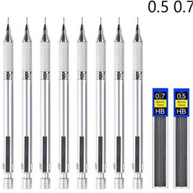 Resim Mekanik Kalem Seti 0.5 0,7mm Metal Sanat Çizim Otomobil Kurşunlu Ofis Kırtasiye 