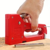 Resim 1Set Zımba Tabancası Seti ile Zımbalar, 4-8mm(0.16-0.32 inç) Uzunluğundaki Zımbalara Uyar, DIY Mobilya Döşeme Ahşap İşleme Zımba Tabancası 