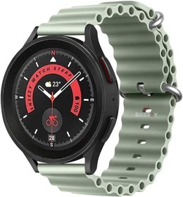 Resim Huawei Watch 4 46mm-Watch 4 Pro 22mm İle Uyumlu Seaflex Ocean Silikon Kordon Su Yeşili Su yeşili 