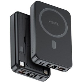 Resim X-Level X-PowerMagDuo Magsafe Uyumlu 10.000 mAh 15W PD 20W Kablosuz Powerbank - Taşınabilir Şarj Cihazı 