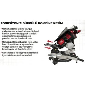 Resim Rox Radial Gönye Kesme 315 mm 153ROX0289 