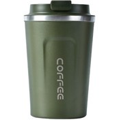 Resim Yuntech01 304 Paslanmaz Çelik İkili Vakumlu Isı Saklama Bardak, Araçta Kullanım, Taşınabilir, Ev-ofis-spor İçin, Yeşil, 380ml Siyah 