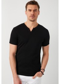 Resim Buratti Erkek T Shirt 5902122-Siyah 