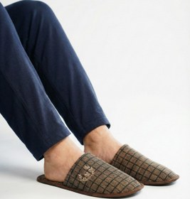 Resim Luvaa Erkek Kışlık Ev Terliği | Kauçuk Tabanlı, Kaymaz, Sıcak ve Yumuşak | 40-45 