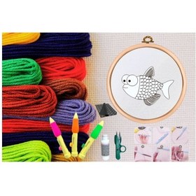 Resim Punch Seti Nakış Seti Kasnaklı Kendin Yap Seti Seri 115 