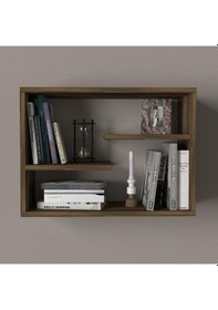 Resim Dekorister Tino Duvar Rafı Ceviz 