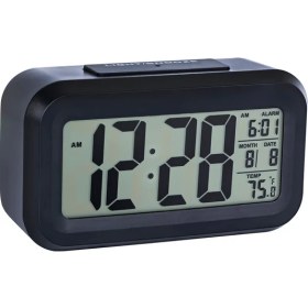 Resim Dijital Saat - LCD Zaman Göstergeli / Siyah 