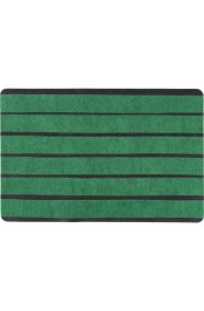 Resim PS031A Kaymaz Taban Yeşil Desenli Nem Alıcı Toz Alıcı Kapı Önü Paspası Uv Dayanıklı 45X70 