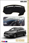 Resim NEFİİİZZ Fiat Egea Cross Torpido Koruyucu EKRANLI Modele Özel Üretim Koku Yapmaz 