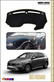 Resim NEFİİİZZ Fiat Egea Cross Torpido Koruyucu EKRANLI Modele Özel Üretim Koku Yapmaz 