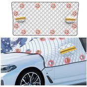 Resim Sones Suıtu R-3945 Araba Kış Ön Cam Kar Kalkanı Buz Çözme Güneşlik Kalınlaştırılmış Araba Giyim, Stil: 12 Mıknatıs Üç Kat Kalınlaşmış 