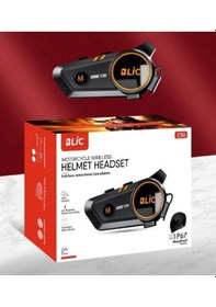 Resim C50 Motosiklet Intercom Kask Kulaklık 1000 Mah Rgb Işıklı Bluetooth Kulaklık Ip67 