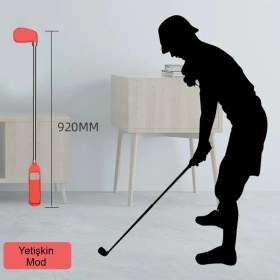 Resim Mdstech Nintendo Switch Uyumlu Siyah Golf Kulübü Aksesuar Seti – 2’li Joy-Con Spor Oyun Aparatı 