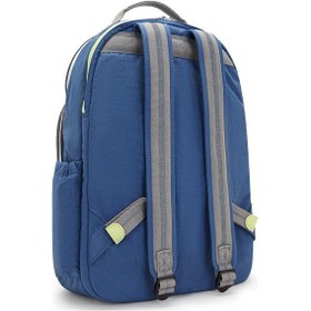 Resim Kıplıng Seoul Lap Büyük Boy Sırt Çantası Mavi Fantasy Blue Bl 