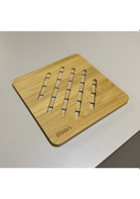 Resim Bambu Nihale Tencere Ve Çaydanlık Altlığı Açık Sarı 