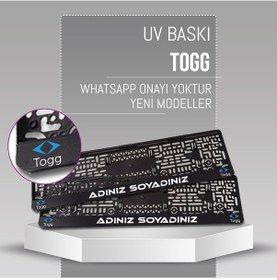 Resim Togg Plakalık, 2 Adet Premium Uv Baskı, Plakalıkhane 