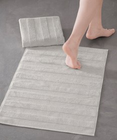 Resim Mons Bathmat 202 - 2 Adet 50x75 cm Premium Ayak Havlusu - Taş 